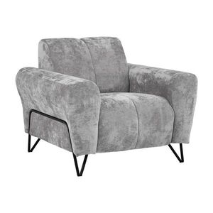Beautysofa RELAXAČNÍ křeslo Volare s kovovými nohami, šedá obraz