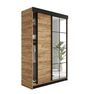 Kier Furniture POSUVNÁ ŠATNÍ SKŘÍŇ LAMARO Dub - 138x205x59cm- Dub Craft obraz
