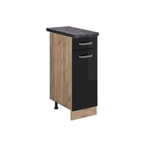 Vicco SPODNÍ SKŘÍŇKA KUCHYŇSKÉ LINKY R-Line Černý vysoký lesk 30 cm , PD Antracit obraz