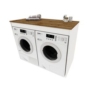 RAUMHIRSCH FURNITURE SKŘÍŇ NA PRAČKU pro pračku a sušičku 129/97/61 obraz