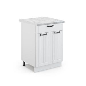Vicco SPODNÍ SKŘÍŇKA KUCHYŇSKÉ LINKY Fame-Line Bílý venkovský dům 60 cm se zásuvkou, PD Mramor obraz
