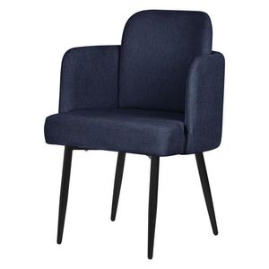 ML-DESIGN JÍDELNÍ ŽIDLE, tmavě modrá, s látkovým potahem obraz