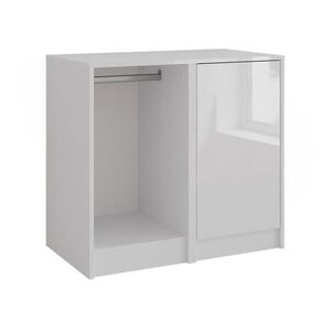 Vicco KREDENC Sherry Bílá/bílý vysoký lesk 80.2 x 76 cm 2 díly obraz