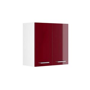 Vicco UNIVERZÁLNÍ NÁSTĚNNÁ SKŘÍŇKA R-Line Bordó červená vysoký lesk 60 cm s dvířky obraz