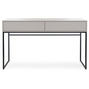 Beautysofa ODKLÁDACÍ stůl Giana se 2 zásuvkami, 137 cm, béžová písková obraz