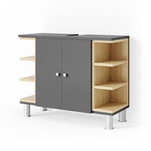 Vicco ZÁKLADNÍ SKŘÍŇKA POD UMYVADLO Aquis Antracit 79.6 x 64 cm obraz