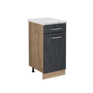 Vicco SPODNÍ SKŘÍŇKA KUCHYŇSKÉ LINKY R-Line Černý beton 40 cm PD Mramor obraz
