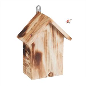 Relaxdays DOMEK PRO SLUNÉČKA hnědý jedlové dřevo 22x17x10 cm obraz
