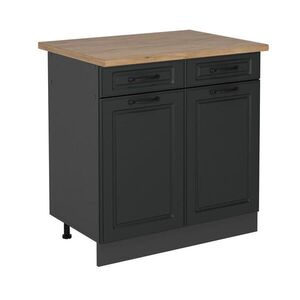 Vicco SPODNÍ SKŘÍŇKA KUCHYŇSKÉ LINKY R-Line Antracitový venkovský dům 80 cm , PD Dub obraz