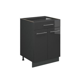 Vicco SPODNÍ SKŘÍŇKA KUCHYŇSKÉ LINKY Fame-Line Antracitový vysoký lesk 60 cm se zásuvkou, PD Mramor obraz