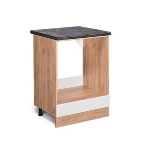 Vicco SKŘÍŇKA NA VESTAVĚNOU TROUBU R-Line Bílá vysoký lesk 60 cm , PD Antracit obraz