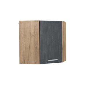 Vicco ROHOVÝ VĚŠÁK NA STĚNU R-Line Černý beton 57 cm obraz