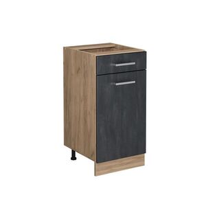 Vicco SPODNÍ SKŘÍŇKA KUCHYŇSKÉ LINKY R-Line Černý beton 40 cm bez pracovní desky obraz