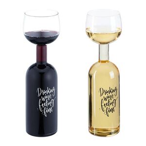 Relaxdays SKLENICE Transparentní 750 ml s nápisem obraz
