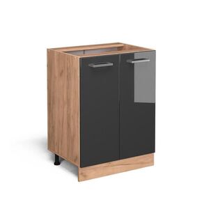 Vicco SPODNÍ SKŘÍŇKA KUCHYŇSKÉ LINKY R-Line Antracitový vysoký lesk 60 cm bez pracovní desky obraz