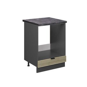 Vicco SKŘÍŇKA NA VESTAVĚNOU TROUBU Fame-Line Dubový panel 60 cm , PD Antracit obraz