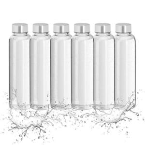 Relaxdays LÁHEV Průhledná Černá 500 ml 6-dílná sada obraz