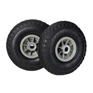 Relaxdays KOLO Černá Šedá 2ks-sada nafukovací 26 cm obraz