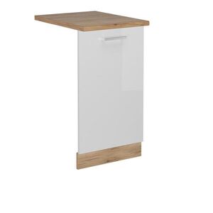 Vicco PŘEDNÍ PANEL R-Line Bílá vysoký lesk 45 cm , PD Dub obraz
