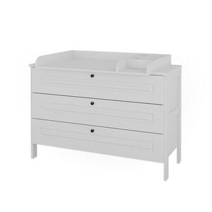 VitaliSpa PŘEBALOVACÍ PULT Ajaton Bílá 133 x 98.4 cm se 3 zásuvkami obraz