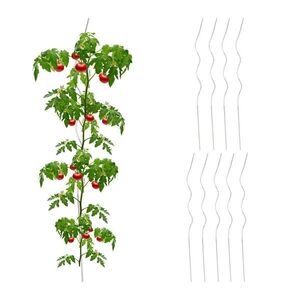 Relaxdays SPIRÁLA Stříbrná 10-kusový set pozinkovaná ocel 90 cm obraz