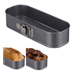 Relaxdays FORMA Antracit rozkládací na chlebíček nepřilnavá 31 cm obraz