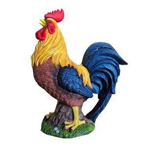 Relaxdays FIGURKA Barevná slepice polyresin obraz