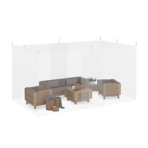 Relaxdays MOSKYTIÉRA Bílá XXL Polyester 220 Mesh obraz