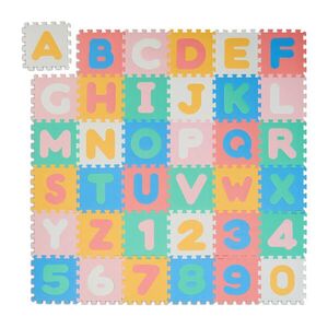 Relaxdays PUZZLOVÁPODLOŽKA Barevná 36-ks EVA pěna obraz