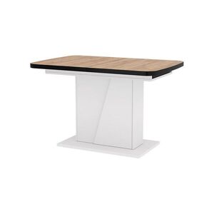 Vicco JÍDELNÍ STŮL Fenaro, Zlatý mocný dub/Bílá, 120-160 x 80 cm rozšiřitelný obraz