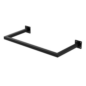 ML-DESIGN VĚŠÁK obdélníkový, výška 30 cm x šířka 60 cm, černý, z oceli, ve tvaru písmene U obraz