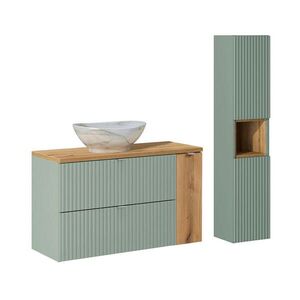 Petits-meubles KOUPELNOVÝ NÁBYTEK 100.4cm Jade 2er-Set Zelená obraz