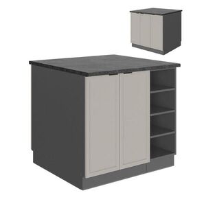 Vicco KUCHYŇSKÝ OSTROV Fame-Line GreyBeige 90 cm bez pracovní desky obraz