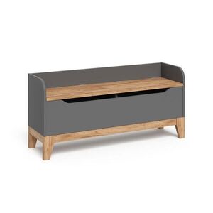 VitaliSpa KOMODA NA HRAČKY Malia Grey/Artisan 107.2 x 50 cm se sedadlem obraz