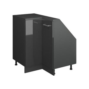 Vicco ROHOVÁ KUCHYŇSKÁ SKŘÍŇKA POD ŠIKMOU STŘECHU R-Line Antracitový vysoký lesk 75.6 cm s 1 dveřmi obraz