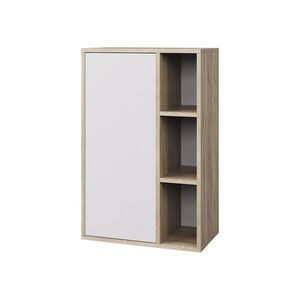 Vicco STĚNOVÁ POLICE Berno Sonoma/bílá 50.1 x 78.4 cm se 3 otevřenými přihrádkami obraz