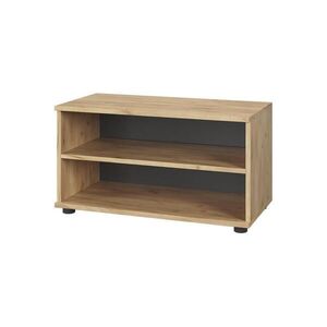 Vicco SKŘÍŇKA DO OBÝVACÍHO POKOJE Berno Zlatý dub power/antracit 70.8 x 38.9 cm se 2 přihrádkami obraz