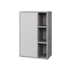 Vicco STĚNOVÁ POLICE Berno Beton/bílá 50.1 x 78.4 cm se 3 otevřenými přihrádkami obraz