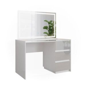Vicco TOALETNÍ STOLEK Marla Bílá vysoký lesk 120 cm se zrcadlem LED obraz