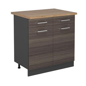 Vicco SPODNÍ SKŘÍŇKA KUCHYŇSKÉ LINKY R-Line Ušlechtilá šedá 80 cm , PD Dub obraz
