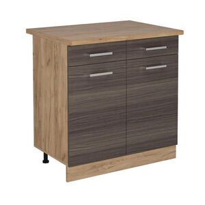 Vicco SPODNÍ SKŘÍŇKA KUCHYŇSKÉ LINKY R-Line Ušlechtilá šedá 80 cm , PD Dub obraz