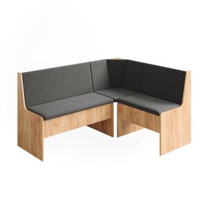 Vicco LAVICE DO JÍDELNY DO ROHU Ramon Zlatý mocný dub 150 x 51 cm s úložným prostorem obraz