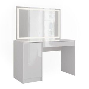 Vicco TOALETNÍ STOLEK Sherry Bílá/bílý vysoký lesk 119.8 cm s LED zrcadlem obraz