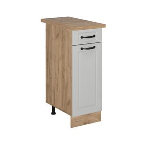 Vicco SPODNÍ SKŘÍŇKA KUCHYŇSKÉ LINKY R-Line Bílý venkovský dům 30 cm , PD Dub obraz