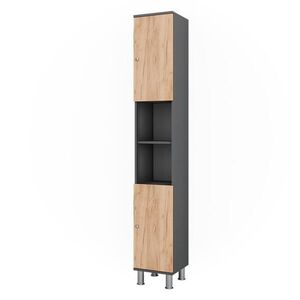 Vicco VYSOKÁ SKŘÍŇKA Fynn Antracit/zlatý dub 30 x 190 cm obraz