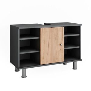 Vicco TOALETNÍ STOLEK PRO UMYVADLO Fynn Antracit/zlatý dub 80 x 54 cm obraz