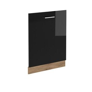 Vicco ČELNÍ PANEL MYČKY R-Line Černý vysoký lesk 60 cm bez pracovní desky obraz