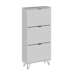 Vicco SKŘÍŇ NA BOTY Helge Bílá 60 x 128.5 cm 3 přihrádky obraz