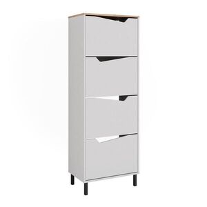 Vicco BOTNÍK NA BOTY Marelle Bílá/Artisan 60 x 167.4 cm se 4 přihrádkami obraz