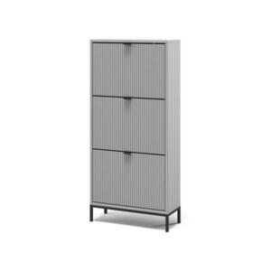 Vicco BOTNÍK NA BOTY Eliza Šedá 60 x 130 cm se 3 sklopnými zásuvkami obraz